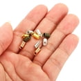 thumbnail image 5 of Unique Bargains Embouts de Cordon, 100 Pcs 4.5x9.5mm Embouts de Ressorts Métalliques Embouts de Terminateurs à Raclette Or Rose, 5 of 5