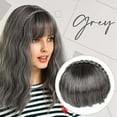 thumbnail image 5 of Travelwant Bangs Hair Clip in Bangs Hair Extensions Synthetic Flat Bang Front Face Fringe Bangs Hair Pieces for Women, 5 of 7