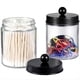 thumbnail image 5 of Contenedor de Hisopos de Algodón para Baño, Paquete de 6, Organizador de Maquillaje para Encimera, de Vidrio Transparente., 5 of 5