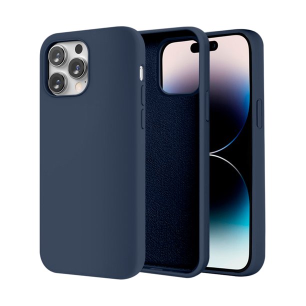 Funda de Protección para iPhone 14 Pro Max - Sovico - Silicón con Forro de Microfibra