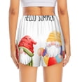 thumbnail image 2 of Lsque Summer Gnome Printed Women's Running Shorts with Liner Pockets,Elastic Quick Dry Workout Athletic Gym Yoga Shorts,Womens High Waist Shorts-, 2 of 9