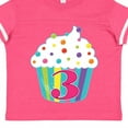thumbnail image 4 of Inktastic 3rd Birthday Cupcake Boys or Girls Toddler T-Shirt, 4 of 5