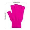 thumbnail image 3 of New! Aonity Gloves Ba， Women Men Winter Warm Knitted Fingerless Half Finger Gloves Knit Mitten, 3 of 8