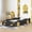 Black, variant on Twin Size Car-Shaped Platform Bed Frame With Wheels Storage Twin Size No Box Spring Needed Platform Bed 90.6x40.3x15.7 In