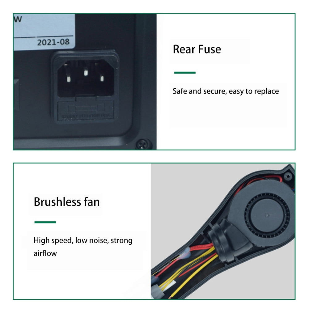 8586 Soldering Station 2 In 1 Digital ESD Hot Air Blower Heat Gun Welding Solder Iron SMD Desoldering Rework Station Tool (110V US plug)