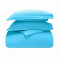 thumbnail image 2 of Superior Cotton Flannel Solid Duvet Cover Set, Twin, Blue, 2 of 11