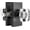 Black, variant on Antique Brass Crystal Glass Passage Door Knobs Interior, Modern Rectangular Glass Door Knobs Heavy Duty for Closet Hallway