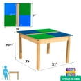thumbnail image 2 of Time-2-Play 35" Montessori Wooden Play Desk Classroom Pre-School Daycare Blocks Table, 2 of 6