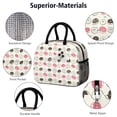 thumbnail image 4 of Lunch Bag Lunch Box for Women Reusable Insulated Lunch Bags,Water-Resistant Doughnut Pattern Cooler Lunch Tote Bag, Large Capacity for Work Travel Picnic, 4 of 6