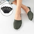 thumbnail image 4 of 3 Pair Male Invisible Boat Summer Low Cut Invisible Socks Non Slip Casual Black, 4 of 7