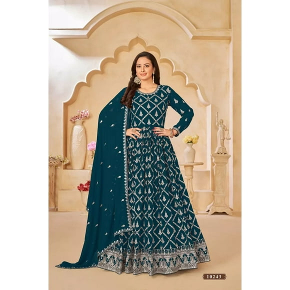Custom Made Gown Salwar Kameez Suit Indian Anarkali Designer Pakistani Party Dress Bollywood