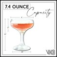 thumbnail image 6 of Vikko 7.4 Oz Cocktail Glasses Coupe Glasses for Martini 12-Pc Glasses Drinking Set, 6 of 6