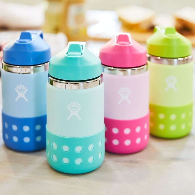 Hydro Flask 20 oz Kids Wide Mouth Straw Lid and Boot Snapper Pink -  Walmart.com
