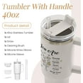 thumbnail image 2 of Christian Gifts for Women, Inspiration Gifts Tumbler 40oz Stainless Steel Insulated with Handle and Straw - Mother''s Day Birthday Religious Gifts for Mom, Friend, Sister, Grandma, 2 of 6
