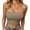 Coffee, variant on Women's Shapewear Tube Tops Scolid Color Strapless Built-in Shelf Bra Bustier Top Casual for Outerwear or Innerwear
