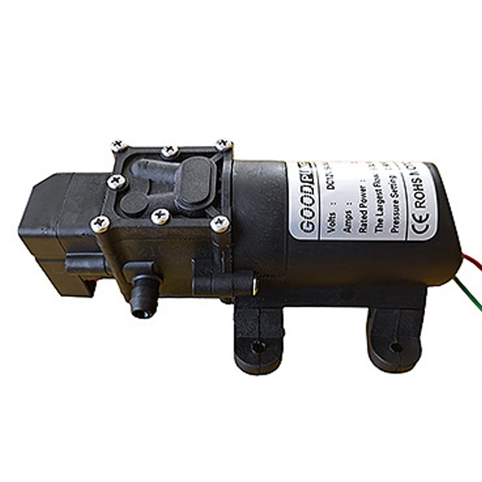 for DC 12V 130PSI 6L/Min Water High Pressure Diaphragm Self Priming Pump 72W