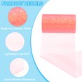 thumbnail image 3 of Uxcell Rouleaux de Tissu Tulle, Ruban Tulle Scintillant pour Jupes Tutu Bricolage Mariage Orange-Rouge, 3 of 6