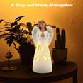 thumbnail image 4 of Butterfly Angel Figurines Candle Holder Memorial Praying Angel Statue with Flickering LED Candle, 4 of 8