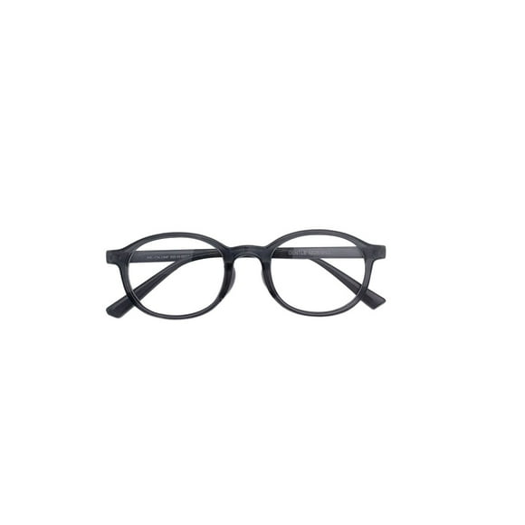 Eye Glasses Anti Blue Round Frame Solid Color Eyeglasses Size Sturdy Eyes Vintage Stylish Lens Children Eyewear Kids Boys Indoor Home Grey