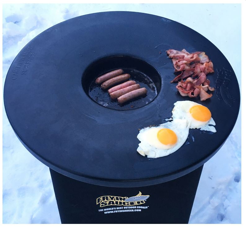 Fryin' Saucer Outdoor Portable Propane Deep Fryer, Camping Grill & More FS-1307