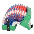 thumbnail image 3 of Accordion, ABS Plastic Accordion Musical Instrument 10 Keys Exquisite Stylish Bright Color Educational Toy  For Stage Performance Green, 3 of 8