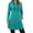 Blue, variant on Bibifish Long Hoodies For Women Drawstring Tunic Long Sleeve Hooded sweatshirts Fall Winter Warm Sports Loungewear Hoodie Dress With Pocket