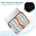thumbnail image 2 of FORMRS 13-13.3 inch Laptop Sleeve Case Soft Carrying Quilted Computer Bag Cover, Light Blue Pattern, 2 of 7