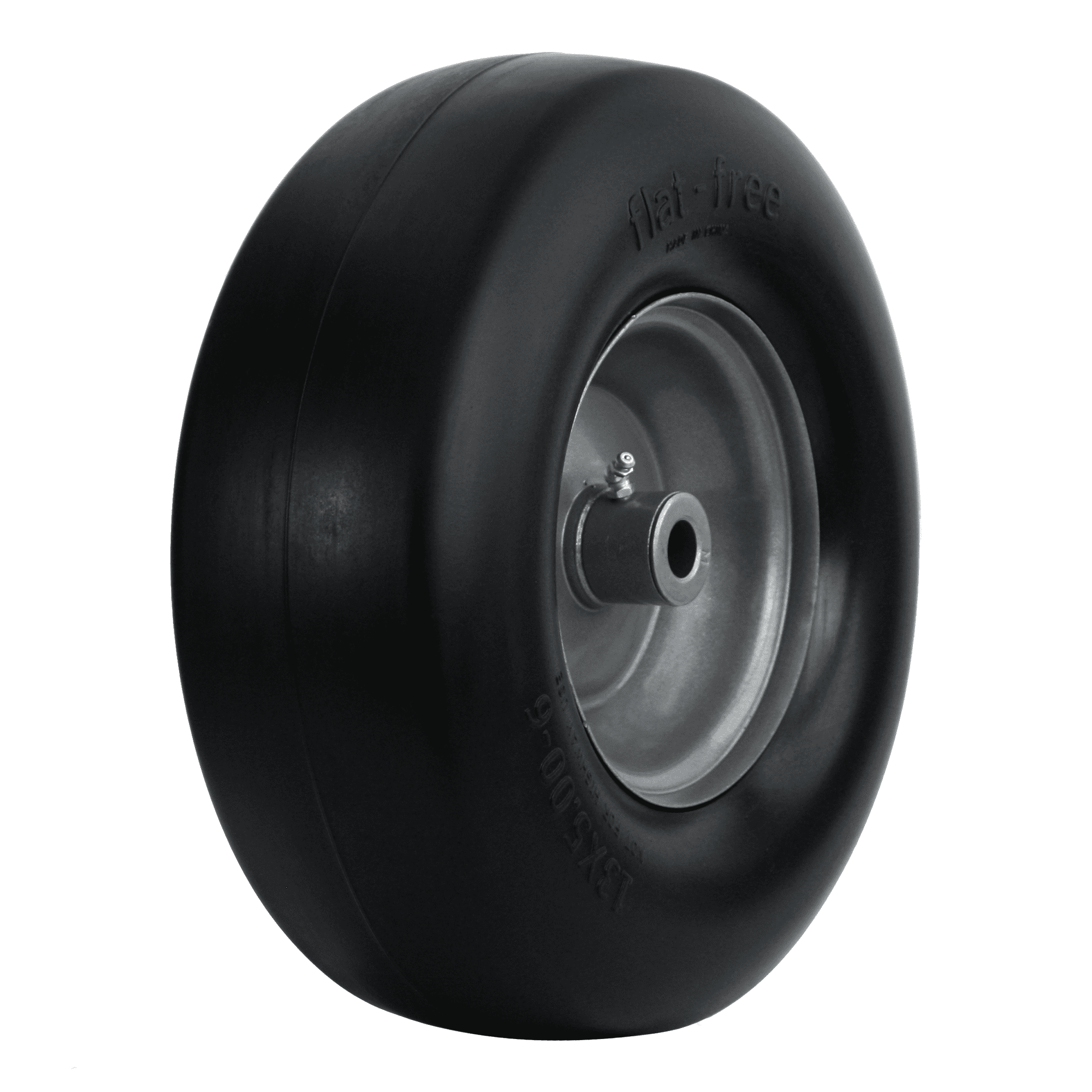 Hi-Run Smooth 13X5.00-6 Flat Free Zero-Turn Lawn Mower Tire & Wheel Assembly 3/4 Bushing