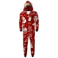 thumbnail image 2 of Odeerbi Christmas Onesie Pajamas for Family Holiday Sleep Jumpsuit Long Sleeve Family Christmas Pajamas Matching Sets Dad Parent Child Outfit Printed Loungewear Sleepwear Xmas PJs Set Red, 2 of 7