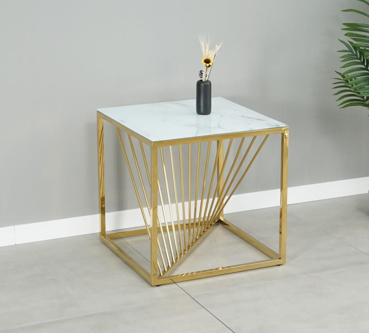 Kingston Side Table, Gold