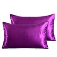 thumbnail image 1 of 1 funda de almohada de seda satinada para el hogarfunda de almohada para sofá o dormitorio (púrpura) Ndcxsfigh Nuevos Originales, 1 of 1