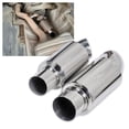thumbnail image 5 of kanaroous Stainless Steel Car Exhaust Pipe - Improved Exhaust Flowing Easy Installation Car Exhaust Tail silver 2.0 inches, 5 of 6