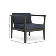 thumbnail image 4 of Noble House Sunview Outdoor Rustic Recliner Rocking Chair w/ Table Teak, 4 of 16