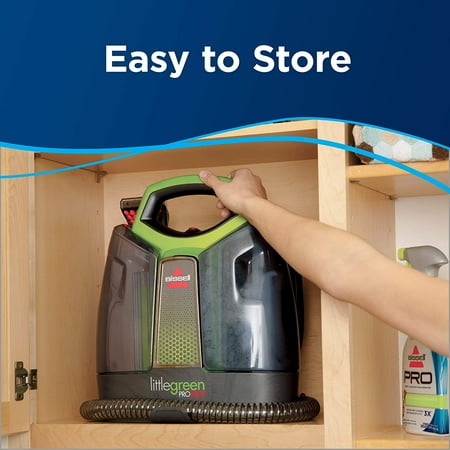 BISSELL - Little Green ProHeat Corded Handheld Deep Cleaner - Titanium With Chacha Lime Accents