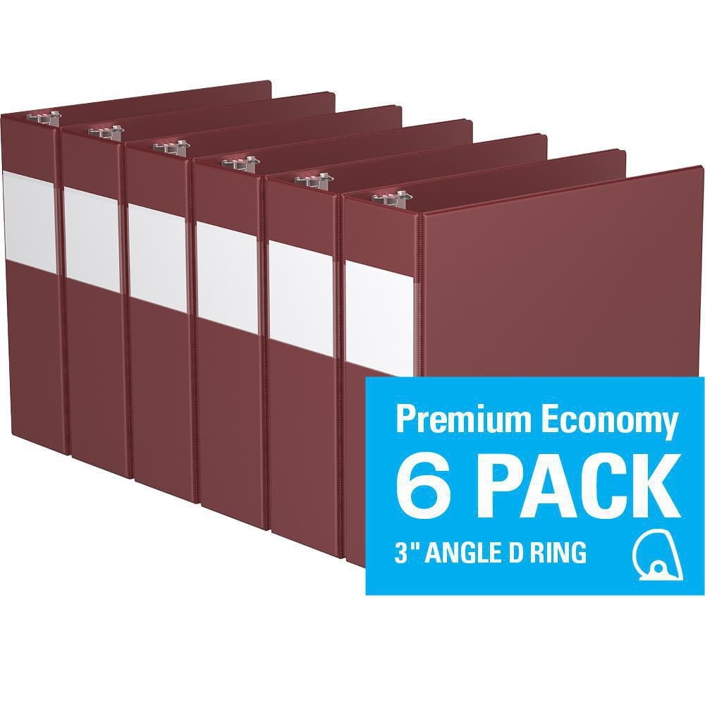 Davis Group, Premium Economy, D Ring, Binder, 6 Pack