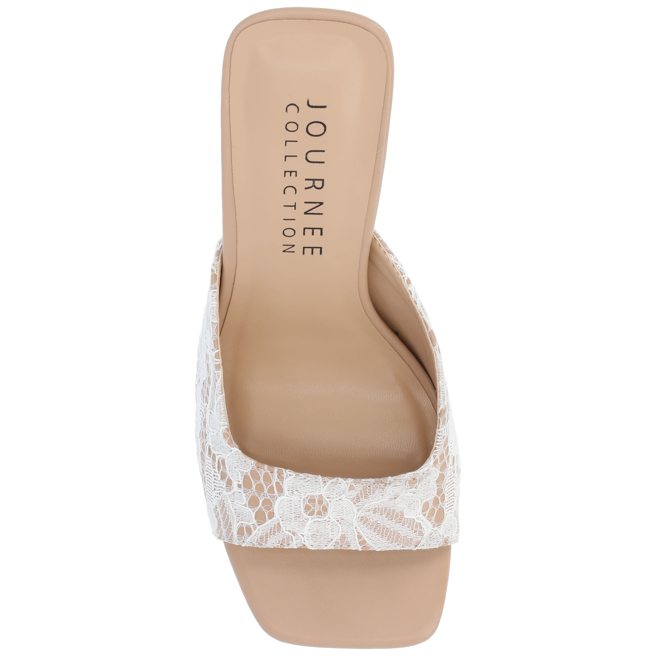 Journee Womens Daivia Covered Block Heel Slip On Sandals