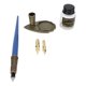 thumbnail image 3 of Juego de pluma de caligrafía, portalápices de grabado azul zafiro, punta de acero inoxidable, Kit de pluma de inmersión de escritura empaquetada de regalo portátil, 3 of 5