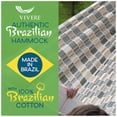 thumbnail image 2 of Vivere Authentic Brazilian Double Cotton Hammock, Outdoor Hanging Daybed, Honey Island, 2 of 5