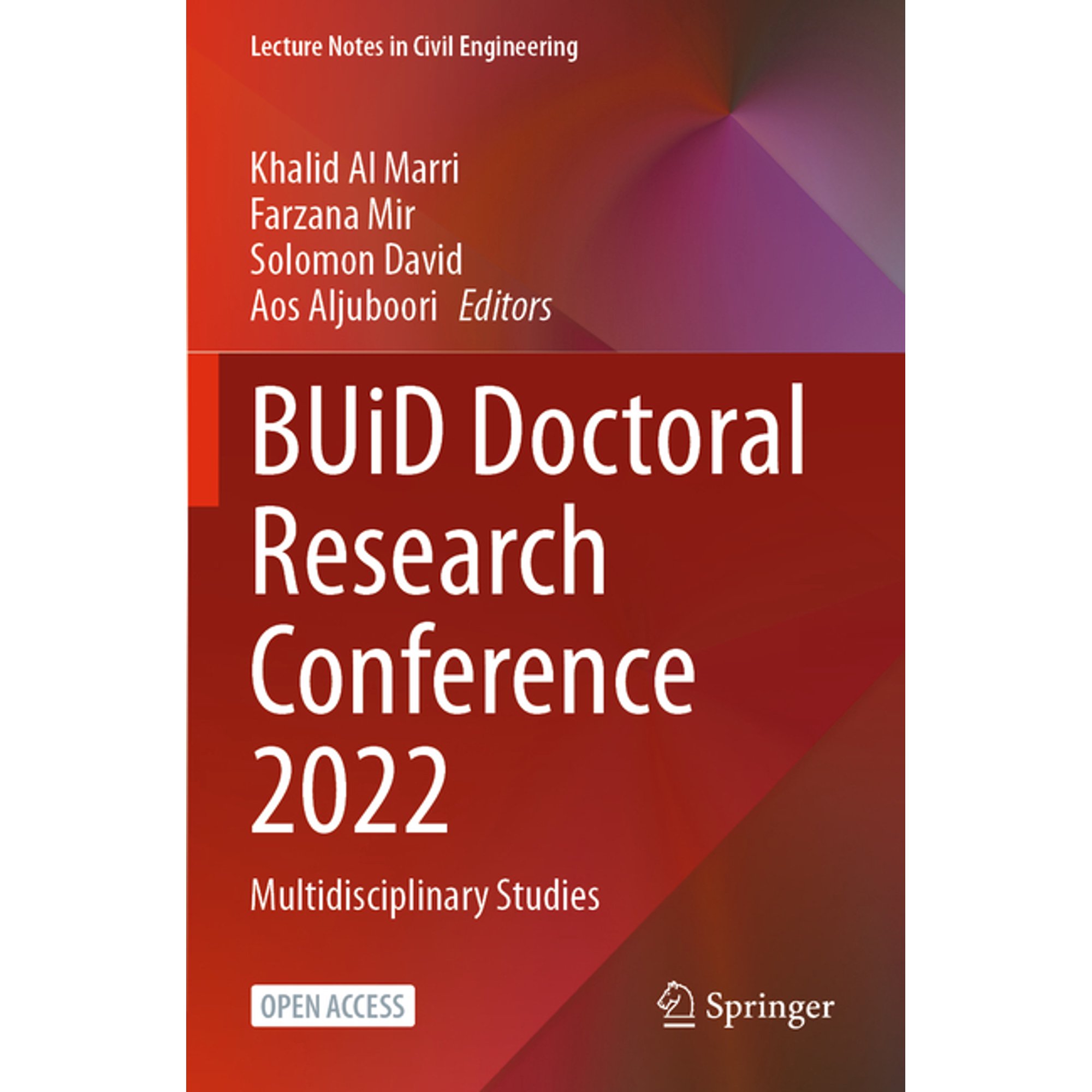 Lecture Notes in Civil Engineering Buid Doctoral Research Conference 2022: Multidisciplinary Studies Book 320 (Paperback)