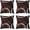 Multi 36, variant on Burgundy Brown Black Square Cushion Covers Set of 4 Set 18 x 18-Inch Stripes Reversible Throw Pillow Covers Decor Abstract Geometric Pillow Covers Home Decor Modern Striped Art Vintage