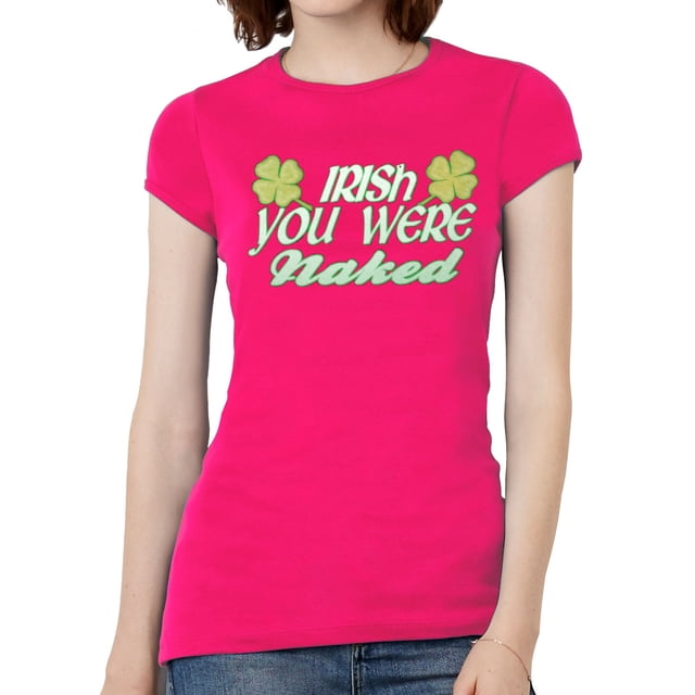 Irlandes para mujer Estabas camiseta de manga corta desnuda - rosa caliente - medio Gravity Trading Camiseta de manga corta