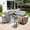 Dark Gray, variant on XIZZI 7-Piece Outdoor Sectional Patio Furniture Sets, Wicker Outdoor Conversation Set with Coffee Table, All-Weather Patio set for Backyard, Garden,Denim Blue