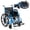 Blue+Black, variant on Goplus Lightweight Folding Wheelchair for Adults with Swing-Away Footrest & Desk Arm Blue + Black