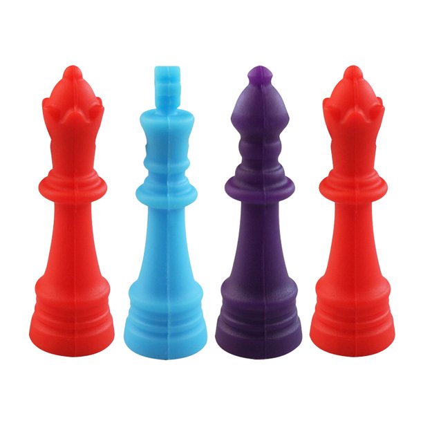 EeaseMX 4 mordedores con forma de ajedrez para bebés (colores surtidos)