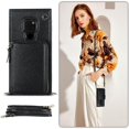 thumbnail image 2 of Funda tipo cartera para Huawei Mate 20 con tarjetero y correa para el hombro para mujer, 2 of 5