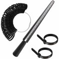 thumbnail image 1 of duomi-Ring Sizer Measuring Tool Set, Black PVC Ring Sizer Gauge Set Ring Mandrel Measuring Stick Jewelry Making Tools for Jewelry Sizing Measuring, 1 of 4