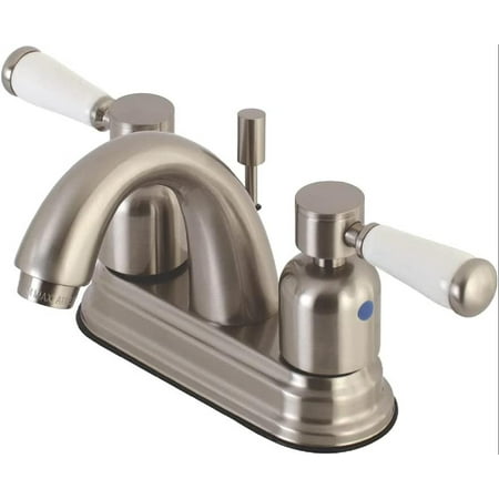 

KB8618DPL Paris 4-Inch Center Set Lavatory Faucet with Retail Pop-Up Brushed Nickel