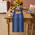 thumbnail image 2 of Navy Blue Ombre Table Runner 90 Inches, Farmhouse Blue Gradient Color Aesthetic Bed Runner Dresser Scarves Tabletop for Indoor Outdoor Parties/Ceremony/Banquet, 13" x 90", 2 of 9