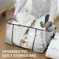 thumbnail image 3 of Storage Bags, Large Capacity Organizer, Moving Packing Solution, Double Zipper Closure, Reinforced Handle, Foldable Design, Versatile Home Organization, 3 of 4