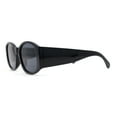 thumbnail image 3 of Mod Fashion Womens Thick Temple Plastic Rectangle Sunglasses All Black, 3 of 4